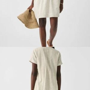 Faherty Gemina Washed Black Sierra Stripe dress